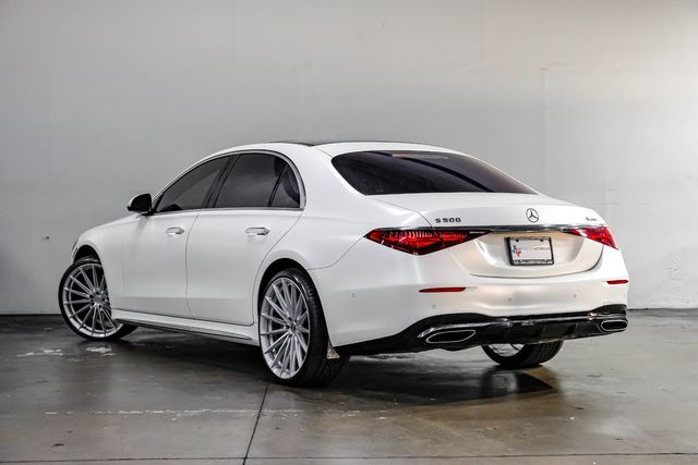 2022 Mercedes-Benz S 500 4MATIC White Magno Matte AMG 3D TECH 22" Vossen TX | Dallas, TX | East Dallas Diesel