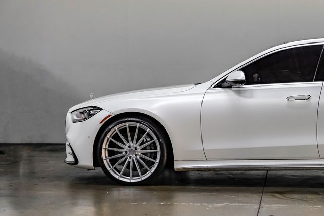2022 Mercedes-Benz S 500 4MATIC White Magno Matte AMG 3D TECH 22" Vossen TX | Dallas, TX | East Dallas Diesel