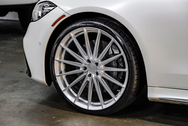 2022 Mercedes-Benz S 500 4MATIC White Magno Matte AMG 3D TECH 22" Vossen TX | Dallas, TX | East Dallas Diesel