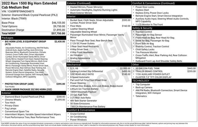 2022 Ram 1500 Big Horn/Lone Star