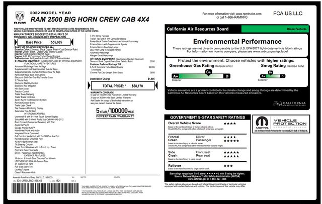 2022 Ram 2500 Big Horn 2022 Ram 2500 Big Horn