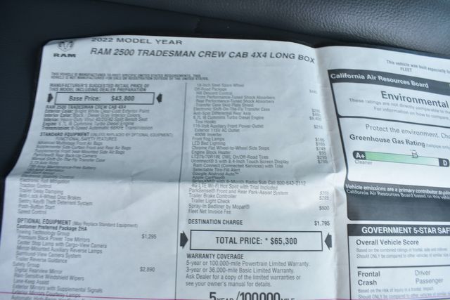 2022 Ram 2500 Tradesman