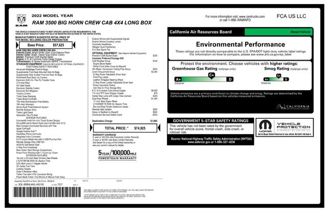 2022 Ram 3500 Big Horn 2022 Ram 3500 Big Horn