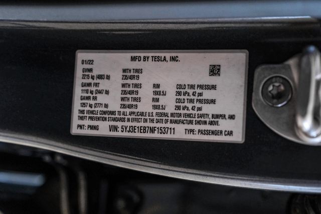 2022 Tesla Model 3 Long Range 2022 Tesla Model 3 Long Range