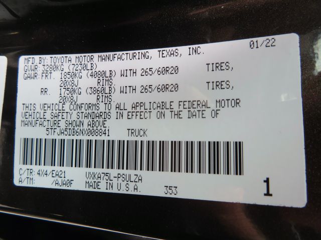 2022 Toyota Tundra Limited 4X4