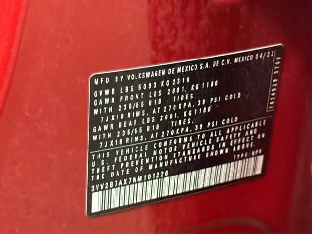 2022 Volkswagen TIGUAN SE 2022 Volkswagen TIGUAN SE