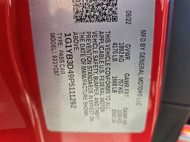 2023 Chevrolet Corvette Stingray 2023 Chevrolet Corvette Stingray