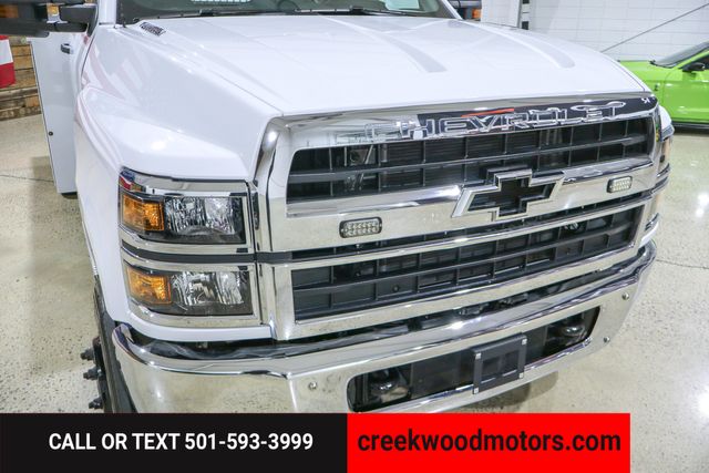 2023 Chevrolet Silverado 6500HD Utility Flatbed Boxes 4x4 Dually Diesel 1 Owner