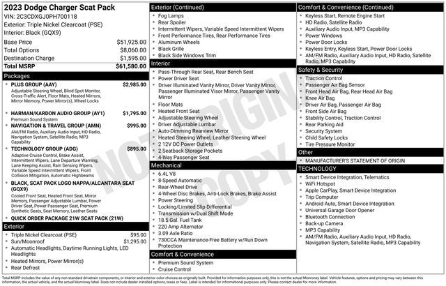 2023 Dodge Charger Scat Pack