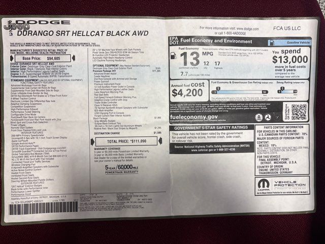 2023 Dodge Durango SRT Hellcat Premium