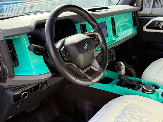 2023 Ford Bronco BAYSHORE SEAFOAM RETRO 2-TONE LEAATHER LIFTED | Plant City, FL | psv5 DEMO - Bayshore Automotive 2023 Ford Bronco BAYSHORE SEAFOAM RETRO 2-TONE LEAATHER LIFTED | Plant City, FL | psv5 DEMO - Bayshore Automotive