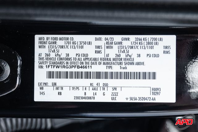 2023 Ford F-150 Raptor 2023 Ford F-150 Raptor