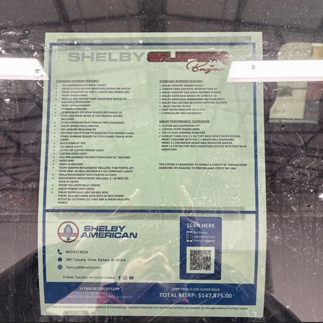 2023 Ford F-250 Super Duty SHELBY SUPER BAJA 1 of 250 BDS LIFT 37" BFG LOADED | Dallas, TX | East Dallas Diesel