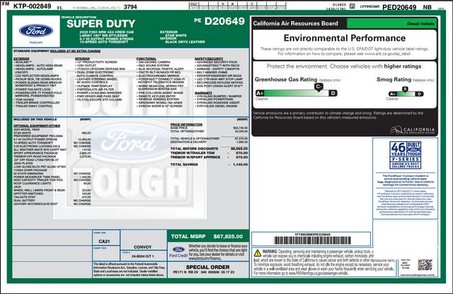 2023 Ford F-250 Super Duty Lariat TREMOR Sport Pkg HI OUTPUT Pano Roof TX | Dallas, TX | East Dallas Diesel