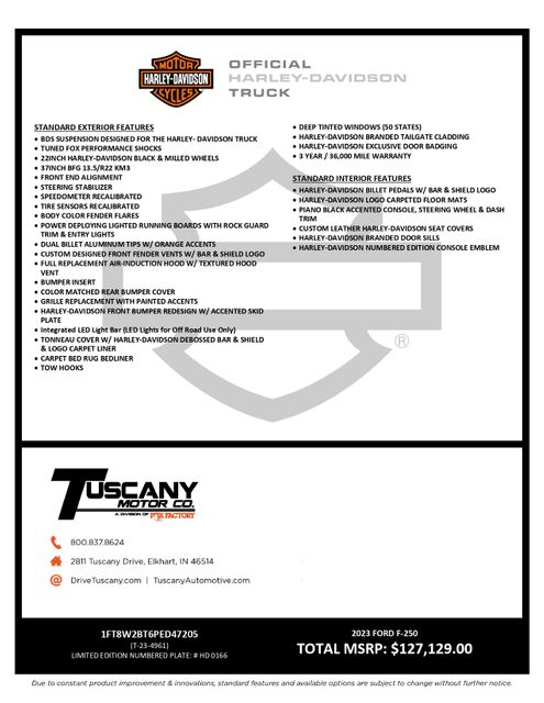 2023 Ford F-250 Super Duty Lariat HARLEY DAVIDSON EDITION  $128K MSRP | Dallas, TX | East Dallas Diesel