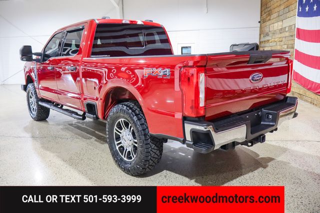 2023 Ford F-250 Super Duty FX4 4x4 Crew Cab Diesel 1 Owner Red LEVELED 37s