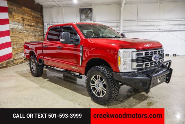 2023 Ford F-250 Super Duty FX4 4x4 Crew Cab Diesel 1 Owner Red LEVELED 37s