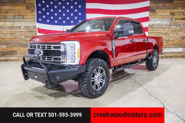2023 Ford F-250 Super Duty FX4 4x4 Crew Cab Diesel 1 Owner Red LEVELED 37s