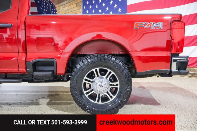 2023 Ford F-250 Super Duty FX4 4x4 Crew Cab Diesel 1 Owner Red LEVELED 37s