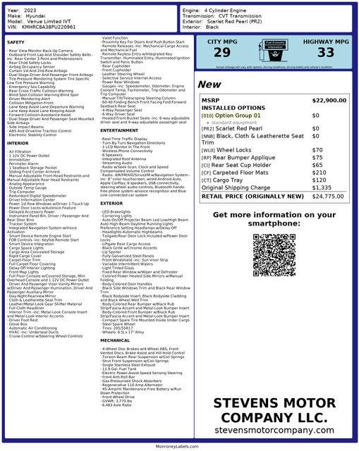 2023 Hyundai Venue Limited OneOwner PerfectCarfax | Dallas, TX | Stevens Motor Company LLC