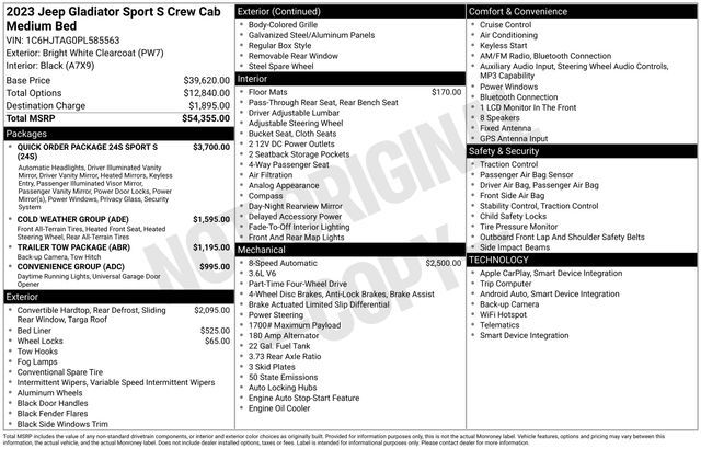 2023 Jeep Gladiator Sport