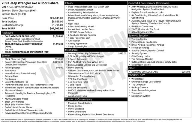 2023 Jeep Wrangler Sahara 4xe