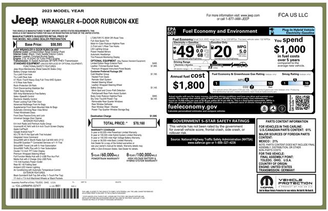 2023 Jeep Wrangler Rubicon 4xe