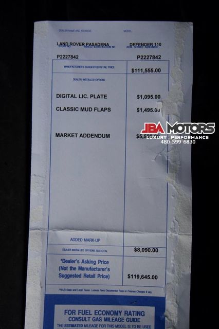 2023 Land Rover Defender 110 x ~ Highly Optioned 110x ~ HUGE Original MSRP | MESA, AZ | JBA MOTORS 2023 Land Rover Defender 110 x ~ Highly Optioned 110x ~ HUGE Original MSRP | MESA, AZ | JBA MOTORS