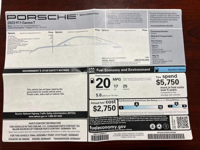 2023 Porsche 911 Carrera T | Longwood, FL | Millenia Motors
