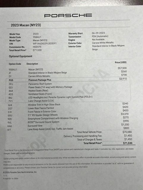 2023 Porsche Macan Base | Longwood, FL | Millenia Motors 2023 Porsche Macan Base | Longwood, FL | Millenia Motors