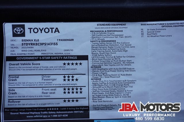 2023 Toyota Sienna XLE 7-Passenger 1 Owner Clean CarFax 27k LOW Miles | MESA, AZ | JBA MOTORS