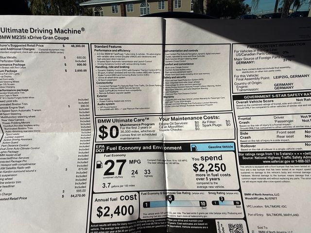 2024 BMW 2 Series M235i XDRIVE M PERFORMANCE PREMIUM MISANO/OYSTER | Plant City, FL | psv5 DEMO - Bayshore Automotive 2024 BMW 2 Series M235i XDRIVE M PERFORMANCE PREMIUM MISANO/OYSTER | Plant City, FL | psv5 DEMO - Bayshore Automotive