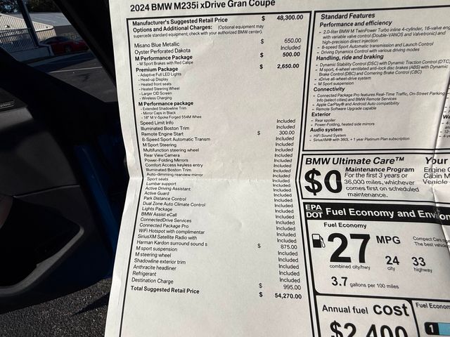 2024 BMW 2 Series M235i XDRIVE M PERFORMANCE PREMIUM MISANO/OYSTER | Plant City, FL | psv5 DEMO - Bayshore Automotive 2024 BMW 2 Series M235i XDRIVE M PERFORMANCE PREMIUM MISANO/OYSTER | Plant City, FL | psv5 DEMO - Bayshore Automotive