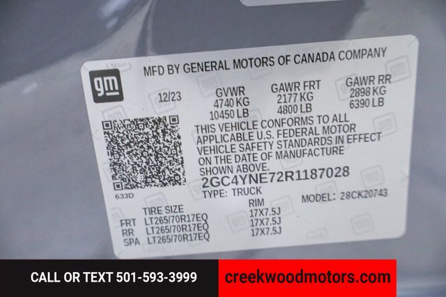 2024 Chevrolet Silverado 2500HD Z71 LT 4x4 6.6L GAS 1 Owner New Tires Financing