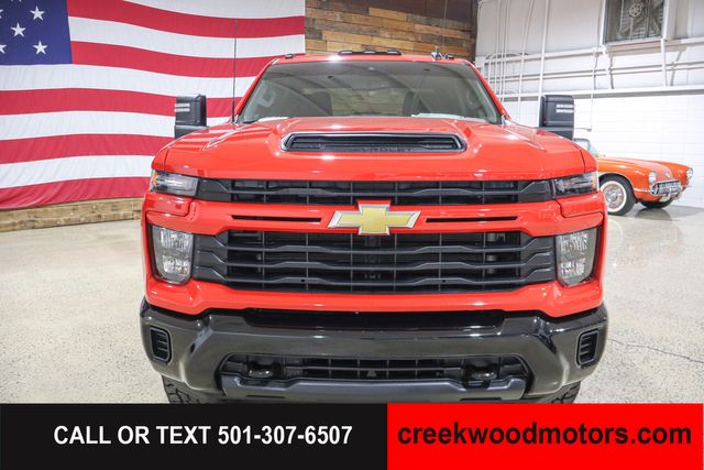 2024 Chevrolet Silverado 2500HD Custom 4x4 6.6 GAS Allison Red 1 Owner 20s LEVELED