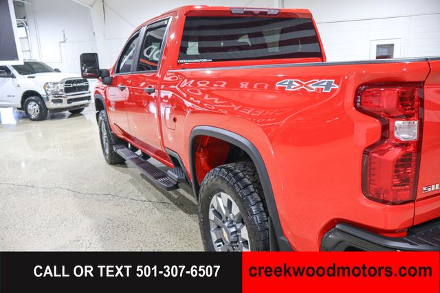 2024 Chevrolet Silverado 2500HD Custom 4x4 6.6 GAS Allison Red 1 Owner 20s LEVELED