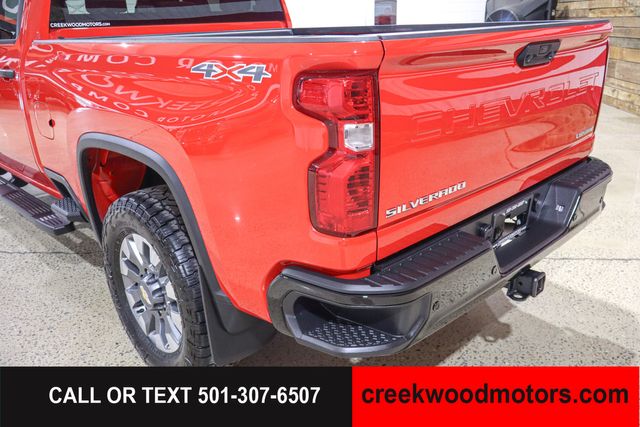 2024 Chevrolet Silverado 2500HD Custom 4x4 6.6 GAS Allison Red 1 Owner 20s LEVELED