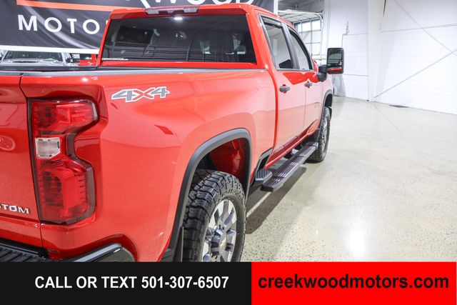 2024 Chevrolet Silverado 2500HD Custom 4x4 6.6 GAS Allison Red 1 Owner 20s LEVELED