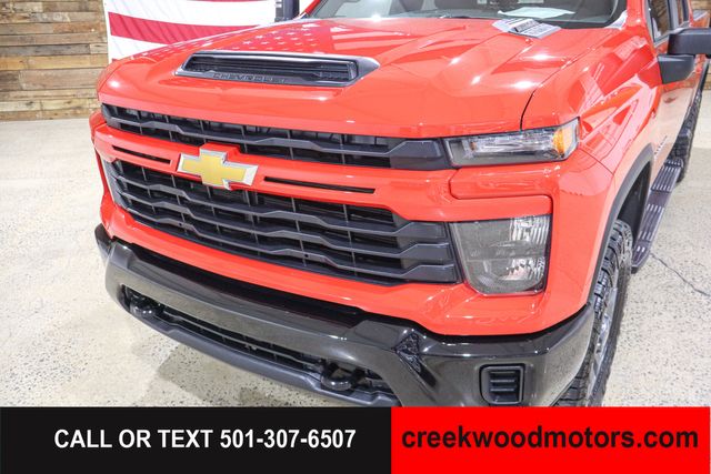 2024 Chevrolet Silverado 2500HD Custom 4x4 6.6 GAS Allison Red 1 Owner 20s LEVELED