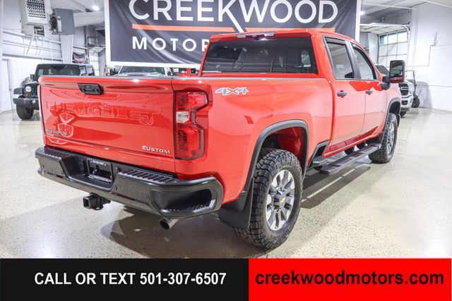2024 Chevrolet Silverado 2500HD Custom 4x4 6.6 GAS Allison Red 1 Owner 20s LEVELED
