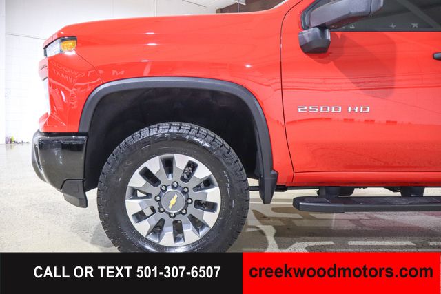 2024 Chevrolet Silverado 2500HD Custom 4x4 6.6 GAS Allison Red 1 Owner 20s LEVELED