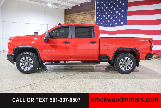 2024 Chevrolet Silverado 2500HD Custom 4x4 6.6 GAS Allison Red 1 Owner 20s LEVELED