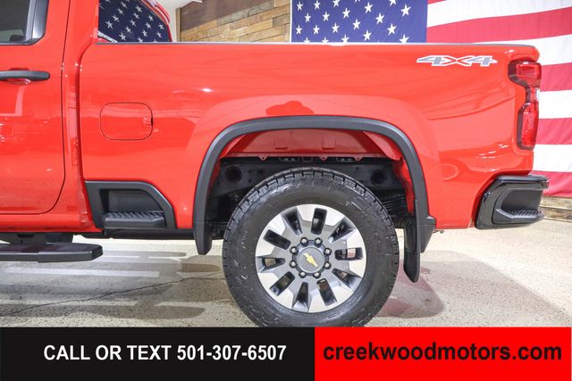 2024 Chevrolet Silverado 2500HD Custom 4x4 6.6 GAS Allison Red 1 Owner 20s LEVELED