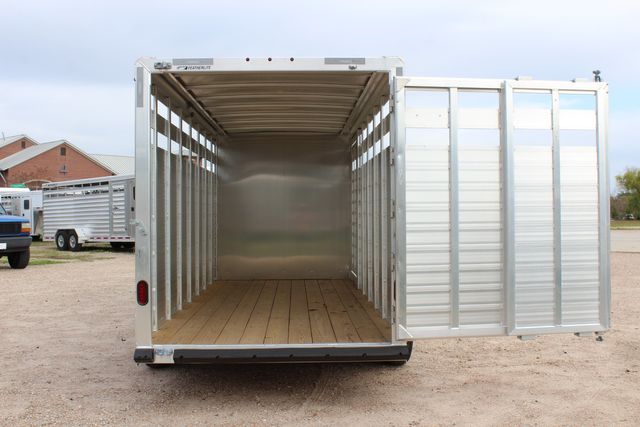 2024 Featherlite 8417 - 20' Stock Combo (4' DR + 16' Stock) GN 20' Stock Combo Straight Load w/ Dressing Room | CONROE, TX | SportChassis/ Featherlite Trailers of Texas 2024 Featherlite 8417 - 20' Stock Combo (4' DR + 16' Stock) GN 20' Stock Combo Straight Load w/ Dressing Room | CONROE, TX | SportChassis/ Featherlite Trailers of Texas