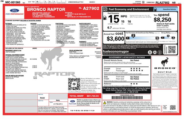 2024 Ford Bronco Raptor CODE ORANGE APPEAR LEATHER-TRIM/SUEDE SEATS | Dallas, TX | East Dallas Diesel 2024 Ford Bronco Raptor CODE ORANGE APPEAR LEATHER-TRIM/SUEDE SEATS | Dallas, TX | East Dallas Diesel