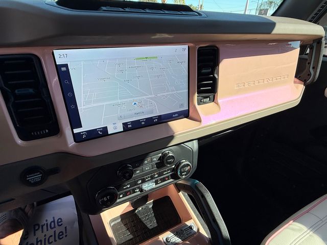 2024 Ford Bronco WILTRAK PEACH PEARL HARDTOP LEATHER LIFTED LOADED | Plant City, FL | psv5 DEMO - Bayshore Automotive