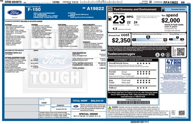 2024 Ford F-150 XLT CrewCab 4WD OneOwner PerfectCarfax TowPkg | Dallas, TX | Stevens Motor Company LLC