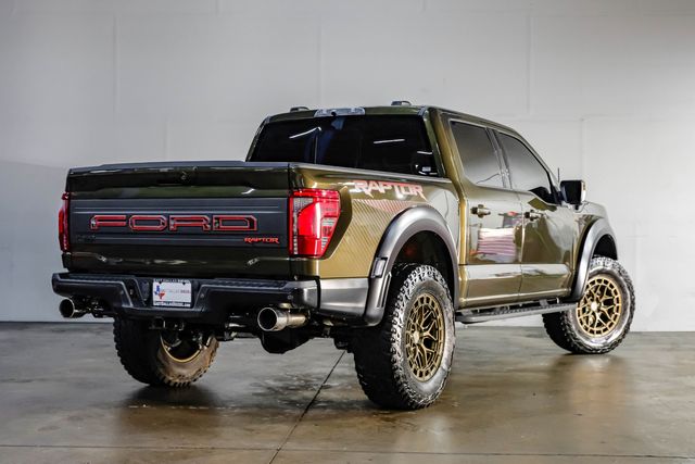 2024 Ford F-150 Raptor 802A Shelter Green PANO 20" VOSSEN 37" A/T | Dallas, TX | East Dallas Diesel