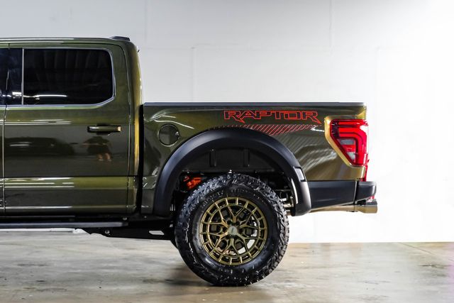 2024 Ford F-150 Raptor 802A Shelter Green PANO 20" VOSSEN 37" A/T | Dallas, TX | East Dallas Diesel