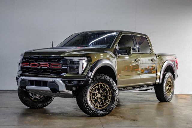 2024 Ford F-150 Raptor 802A Shelter Green PANO 20" VOSSEN 37" A/T | Dallas, TX | East Dallas Diesel